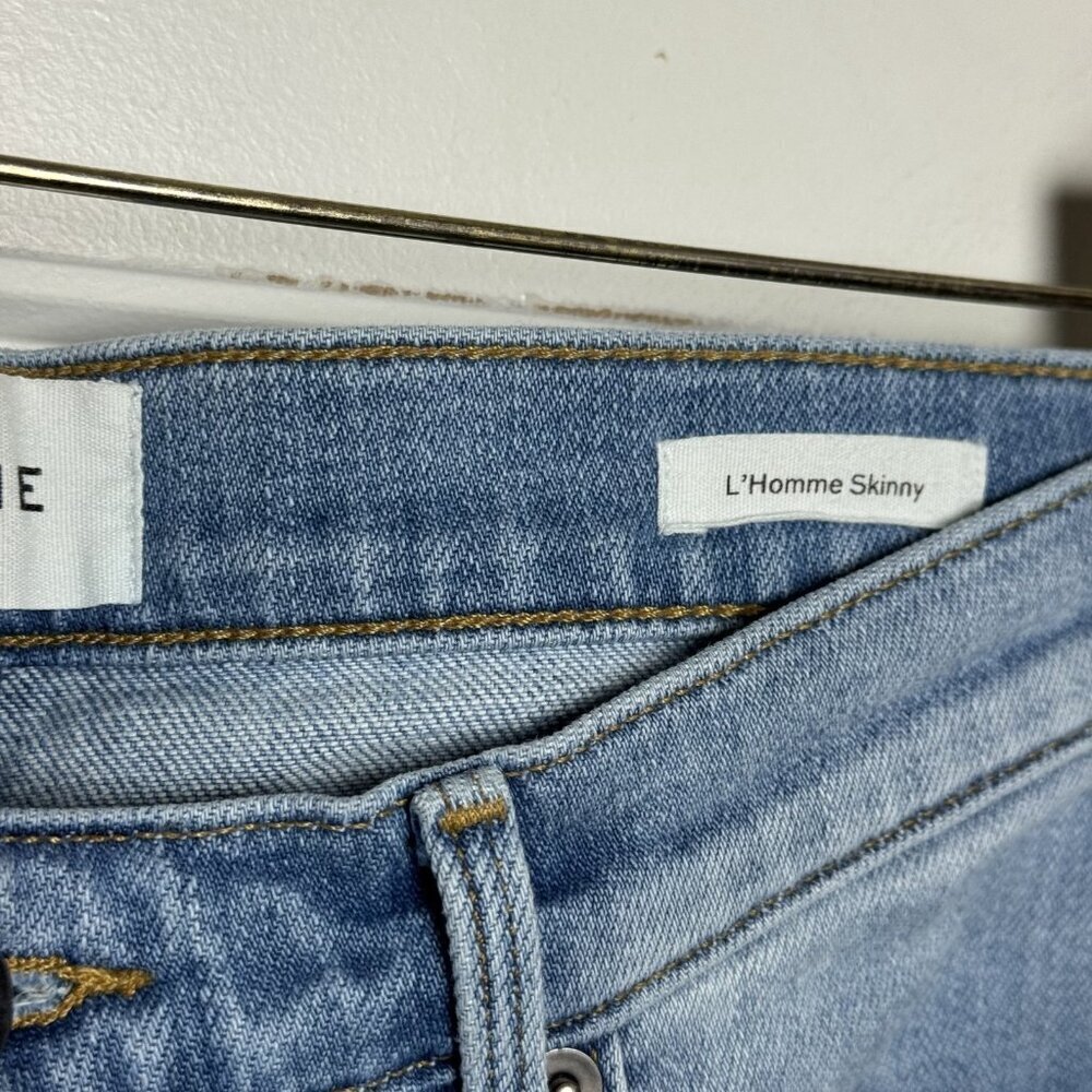 FRAME Denim L'Homme skinny Jean mid rise blue 34 X 27 - Picture 11 of 12